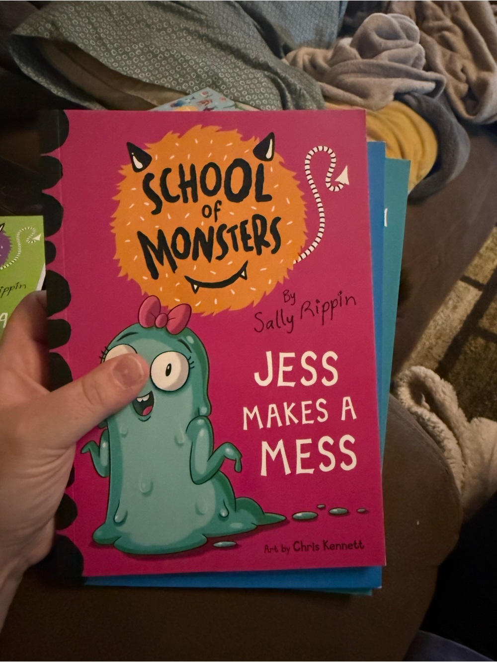 School of Monsters Kids Book Set - Blue, Pink, Green - Picture 5 of 6